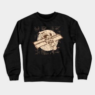 Steampunk : Flying Dog Crewneck Sweatshirt